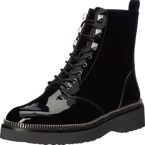 michael kors haskell black|MICHAEL Michael Kors Haskell Patent Leather Combat Boots.